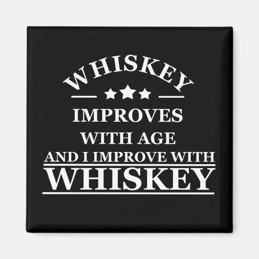 Whiskey citeert grappige alcohol gezegden geschenk magneet (Voorkant)