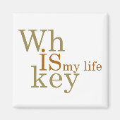 Whiskey citeert grappige alcohol gezegden geschenk magneet (Voorkant)