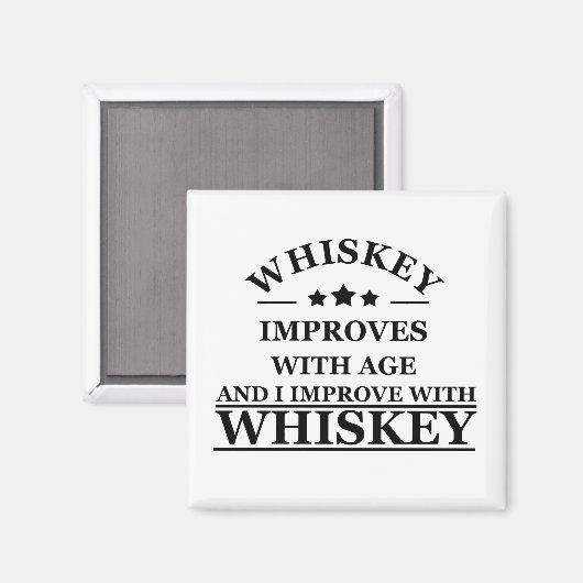 Whiskey citeert grappige alcohol gezegden geschenk magneet (Voorkant / Achterkant)