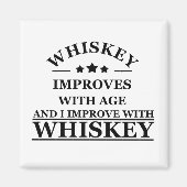 Whiskey citeert grappige alcohol gezegden geschenk magneet (Voorkant)