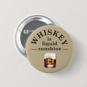 Whiskey citeert grappige alcohol gezegden geschenk ronde button 5,7 cm