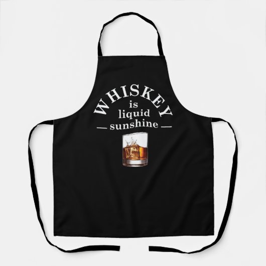 Whiskey citeert grappige alcohol gezegden geschenk schort (Voorkant)