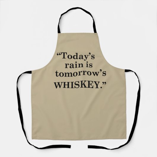 Whiskey citeert grappige alcohol gezegden geschenk schort (Voorkant)