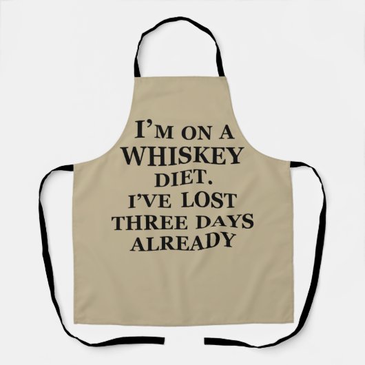 Whiskey citeert grappige alcohol gezegden geschenk schort (Voorkant)