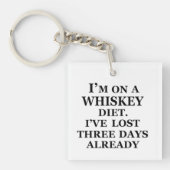 Whiskey citeert grappige alcohol gezegden geschenk sleutelhanger (voorkant)