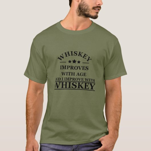 Whiskey citeert grappige alcohol gezegden geschenk t-shirt (Voorkant)