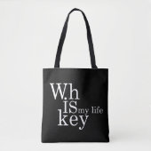 Whiskey citeert grappige alcohol gezegden geschenk tote bag (Voorkant)