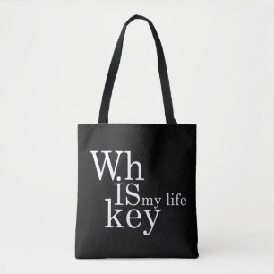 Whiskey citeert grappige alcohol gezegden geschenk tote bag