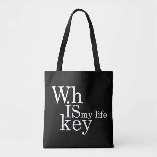 Whiskey citeert grappige alcohol gezegden geschenk tote bag (Voorkant)