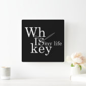 Whiskey citeert grappige alcohol gezegden geschenk vierkante klok (Huis)