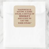 Whiskey citeert grappige alcohol gezegden geschenk vierkante sticker (Tas)