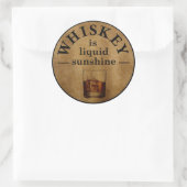 Whiskey citeert grappige alcohol gezegden ronde sticker (Tas)