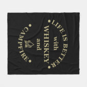 Whiskey citeert grappige camping camper gezegden fleece deken (Voorkant (Horizontaal))