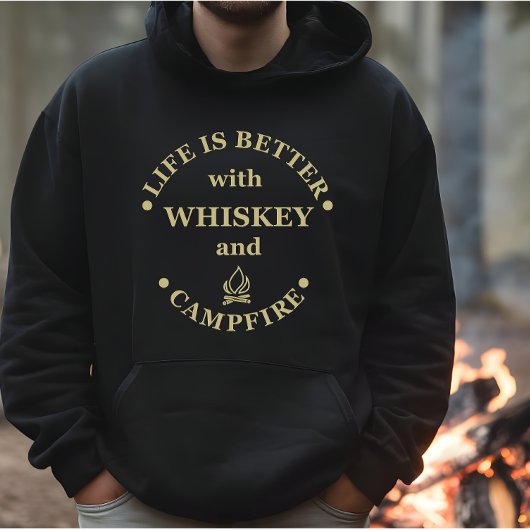 Whiskey citeert grappige camping camper gezegden hoodie