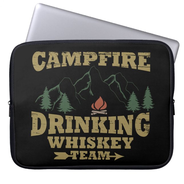 Whiskey citeert grappige camping camper gezegden laptop sleeve (Voorkant)