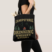 Whiskey citeert grappige camping camper gezegden tote bag (Dichtbij)