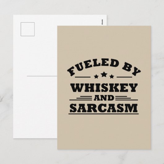 Whiskey citeert grappige drink alcoholische gezegd feestdagenkaart (Voorkant / Achterkant)