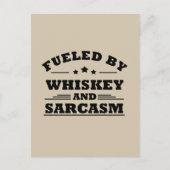 Whiskey citeert grappige drink alcoholische gezegd feestdagenkaart (Voorkant)