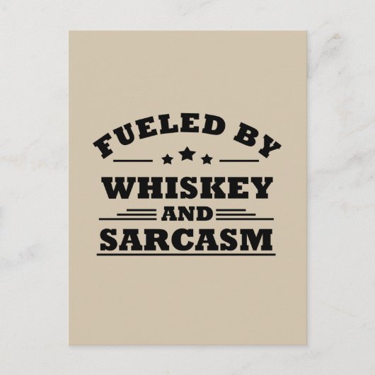 Whiskey citeert grappige drink alcoholische gezegd feestdagenkaart (Voorkant)