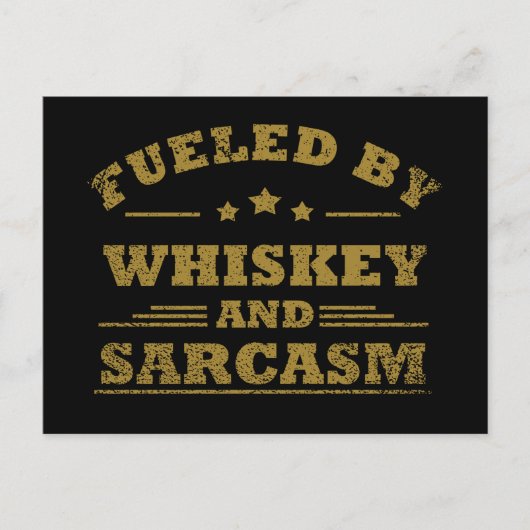 Whiskey citeert grappige drink alcoholische gezegd feestdagenkaart (Voorkant)