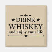 Whiskey citeert grappige drink alcoholische gezegd magneet (Voorkant)