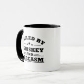 Whiskey citeert grappige drink alcoholische gezegd mok (Voorkant links)