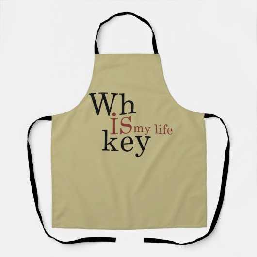 Whiskey citeert grappige drink alcoholische gezegd schort (Voorkant)