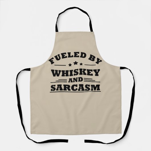 Whiskey citeert grappige drink alcoholische gezegd schort (Voorkant)