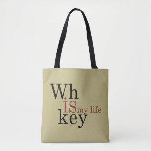 Whiskey citeert grappige drink alcoholische gezegd tote bag
