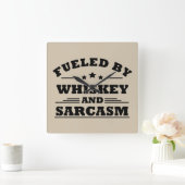 Whiskey citeert grappige drink alcoholische gezegd vierkante klok (Huis)