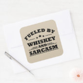 Whiskey citeert grappige drink alcoholische gezegd vierkante sticker (Envelop)