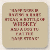 Whiskey citeert grappige drink gezegden bier onderzetter (Voorkant)