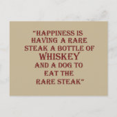 Whiskey citeert grappige drink gezegden briefkaart (Voorkant)