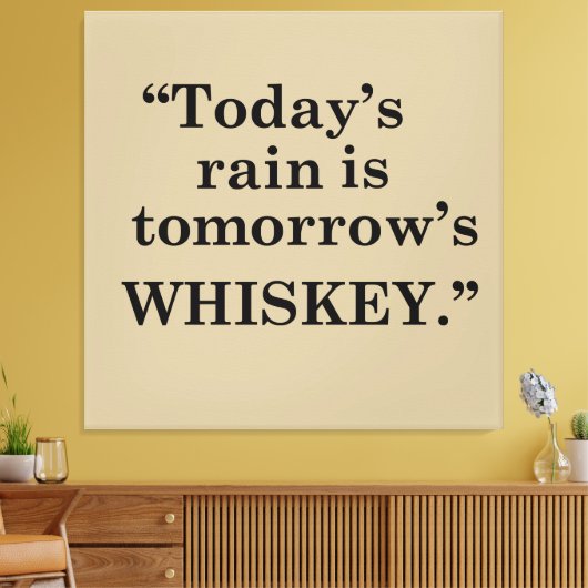 Whiskey citeert grappige drink gezegden canvas afdruk (Insitu (Woonkamer))