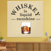 Whiskey citeert grappige drink gezegden canvas afdruk (Insitu (Woonkamer))