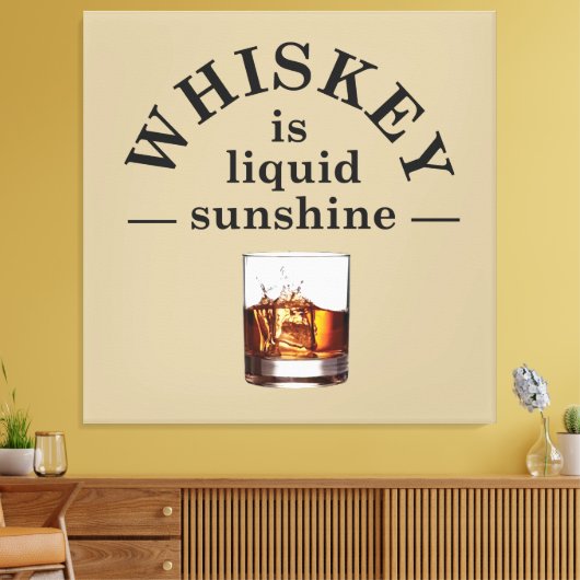 Whiskey citeert grappige drink gezegden canvas afdruk (Insitu (Woonkamer))