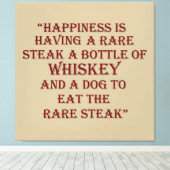 Whiskey citeert grappige drink gezegden canvas afdruk (Insitu (Houten vloer))