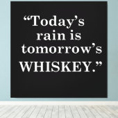 Whiskey citeert grappige drink gezegden canvas afdruk (Insitu (Houten vloer))