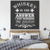 Whiskey citeert grappige drink gezegden canvas afdruk (Insitu (Slaapkamer))
