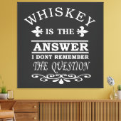 Whiskey citeert grappige drink gezegden canvas afdruk (Insitu (Woonkamer))