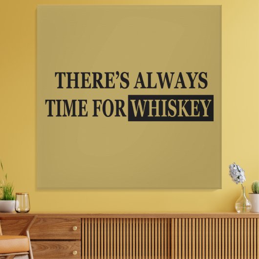 Whiskey citeert grappige drink gezegden canvas afdruk (Insitu (Woonkamer))