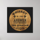 Whiskey citeert grappige drink gezegden canvas afdruk (Voorkant)