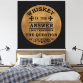 Whiskey citeert grappige drink gezegden canvas afdruk (Insitu (Slaapkamer))