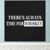 Whiskey citeert grappige drink gezegden canvas afdruk (Insitu (Houten vloer))