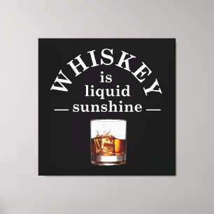 Whiskey citeert grappige drink gezegden canvas afdruk
