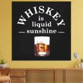 Whiskey citeert grappige drink gezegden canvas afdruk (Insitu (Woonkamer))
