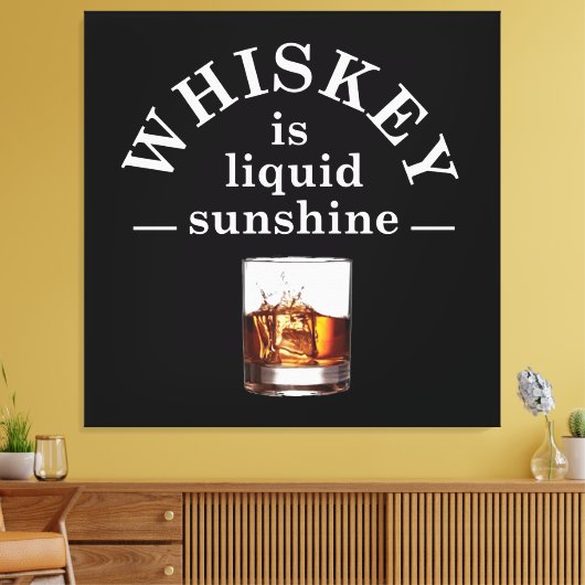 Whiskey citeert grappige drink gezegden canvas afdruk (Insitu (Woonkamer))
