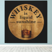 Whiskey citeert grappige drink gezegden canvas afdruk (Insitu (Houten vloer))