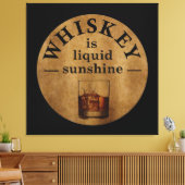 Whiskey citeert grappige drink gezegden canvas afdruk (Insitu (Woonkamer))