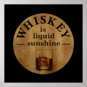 Whiskey citeert grappige drink gezegden poster (Voorkant)